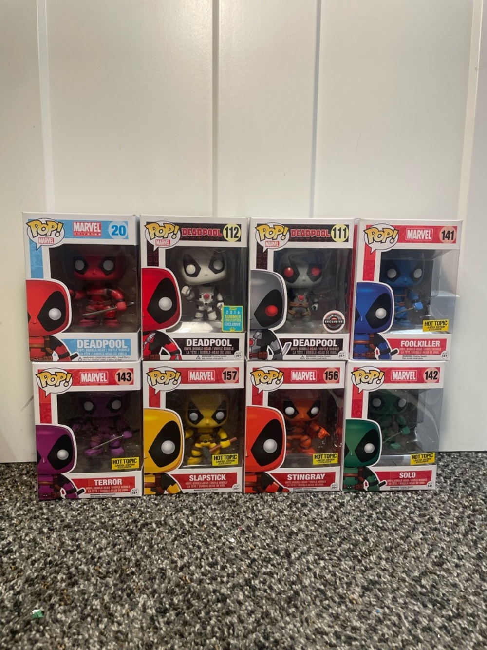 Funko Pop! Marvel Deadpool Multicolor Variant 8-Figure Set